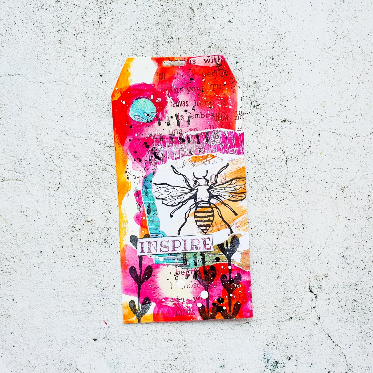 Messy Mixed Media Tag – Video Tutorial – Susanne Rose Art