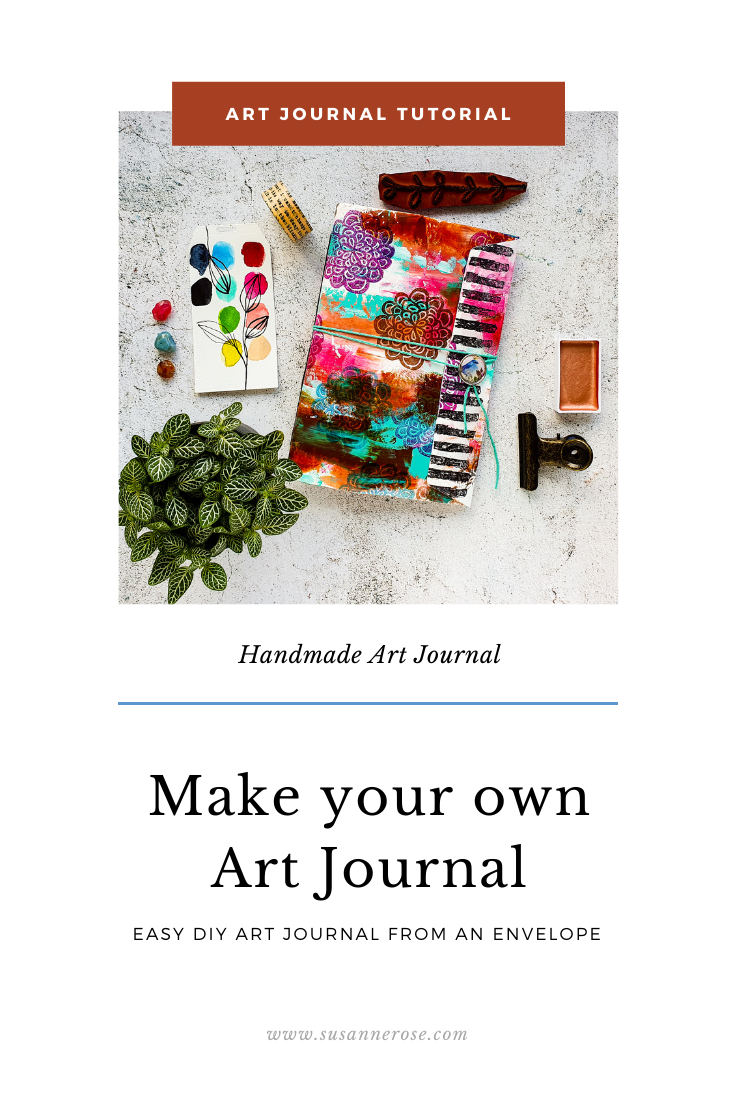 DIY – Art Journal – Handmade Book from an Envelope – Susanne Rose Art