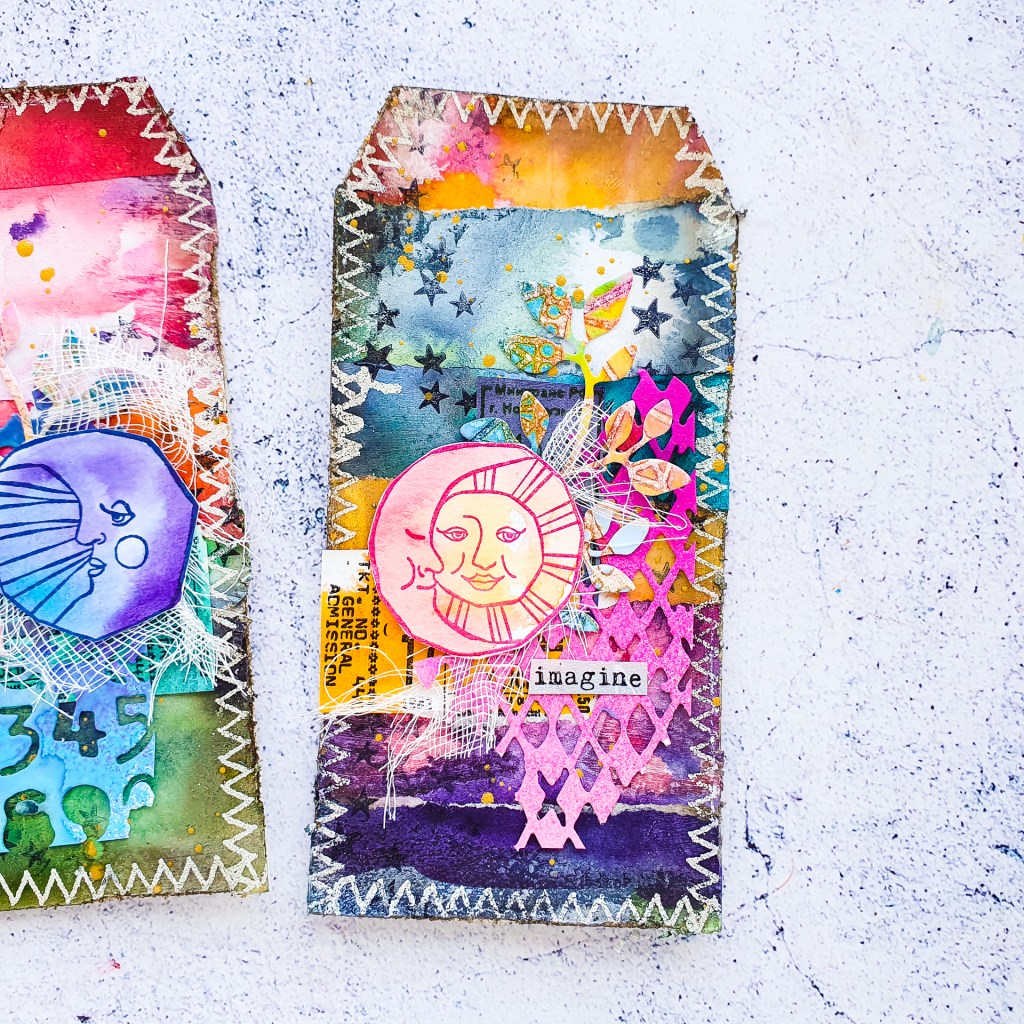 Create Amazing Collage Fodder and Mixed Media Tags – Susanne Rose Art
