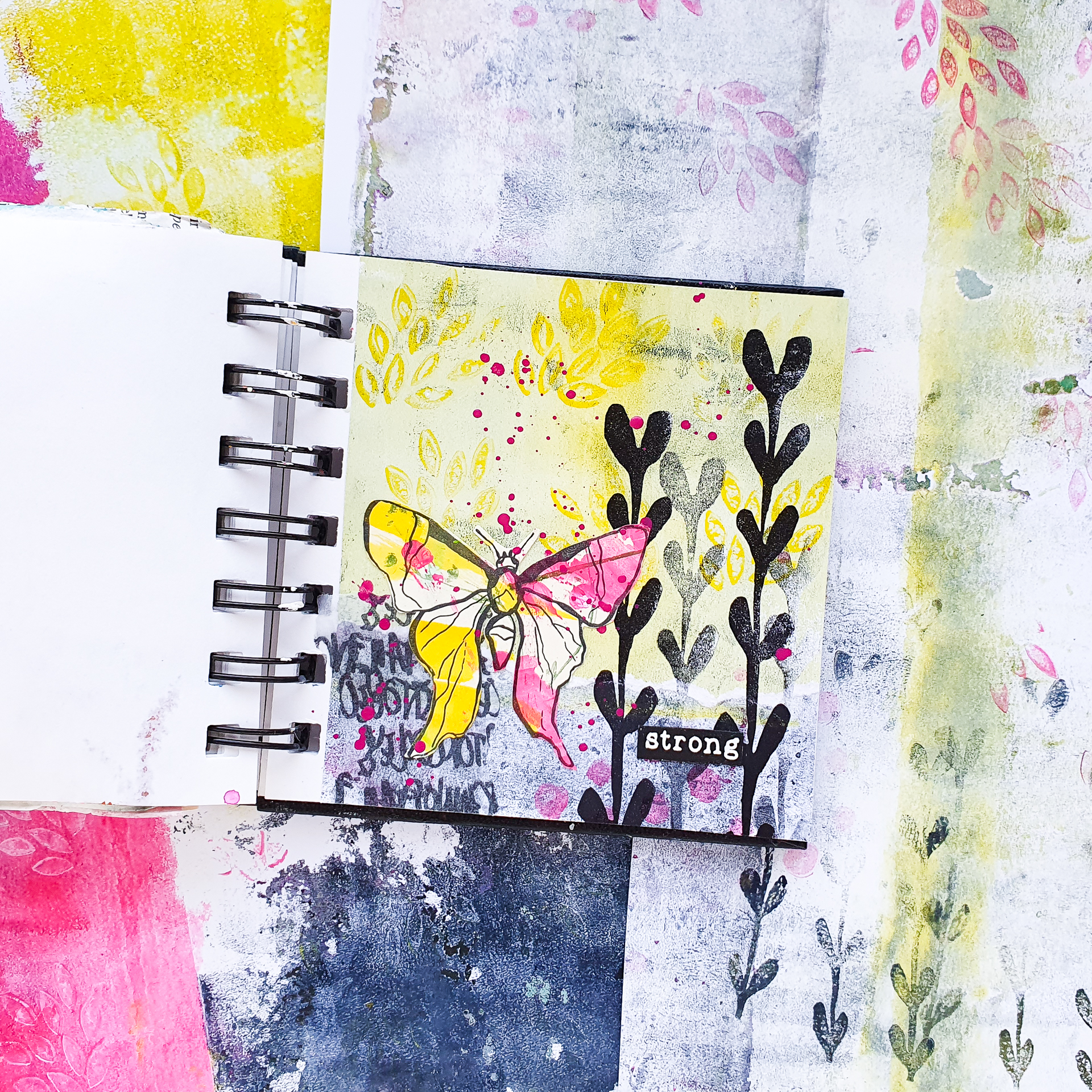 Mixed Media Mini Collage in my Art Journal – Susanne Rose Art