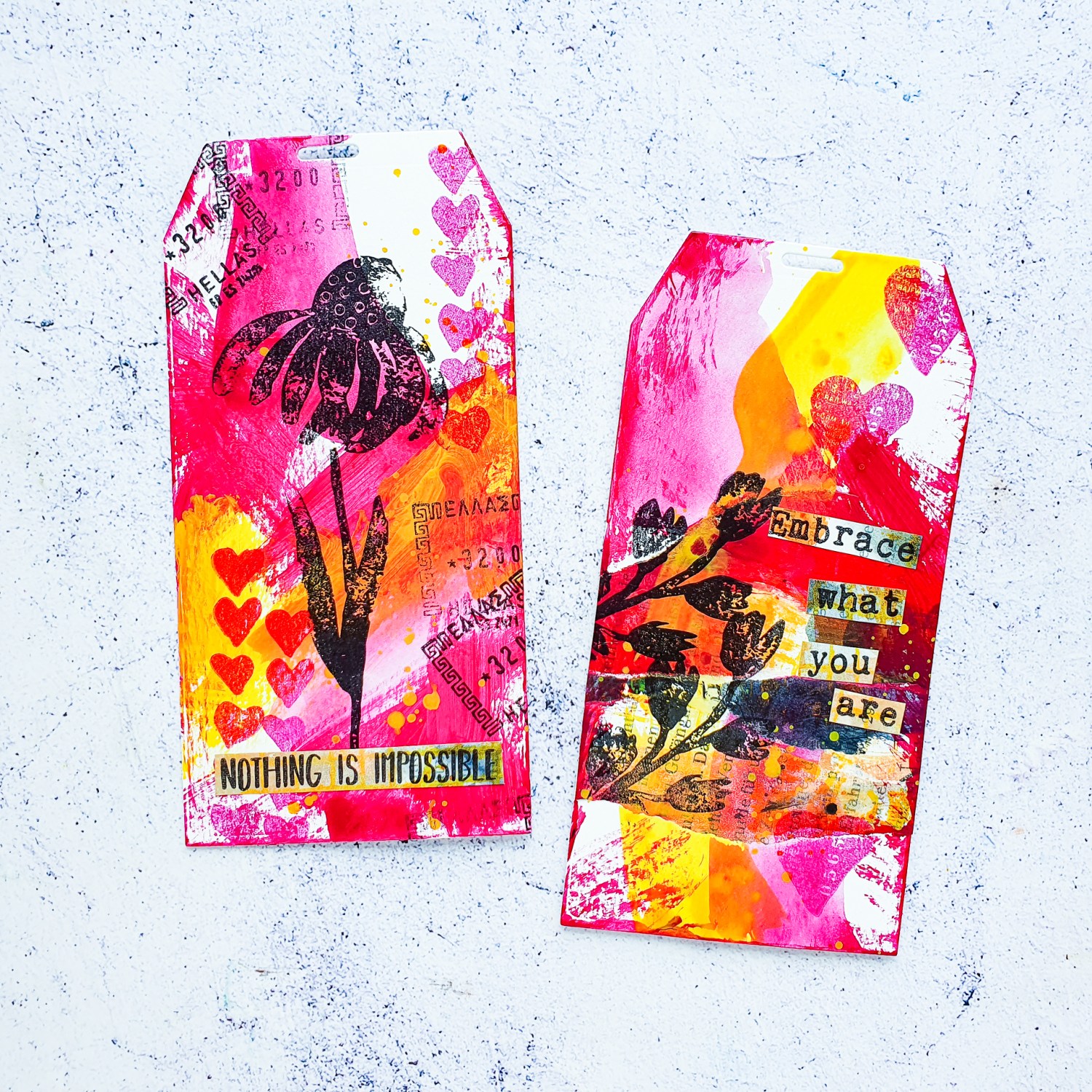 Mixed Media Tags – Video Tutorials – Susanne Rose