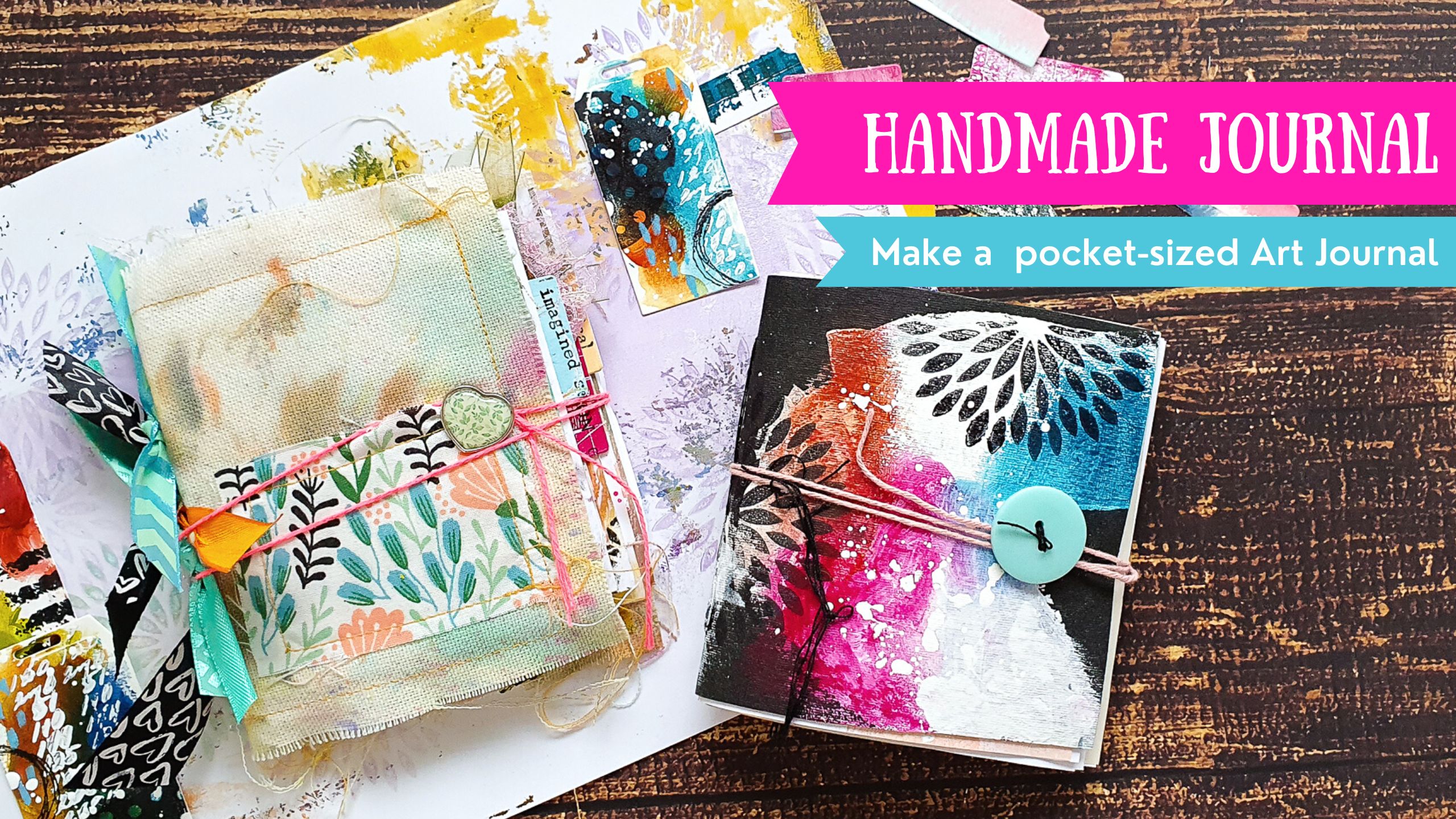 DIY Art Journal – How to make your own Journal – Free Video Tutorial ...