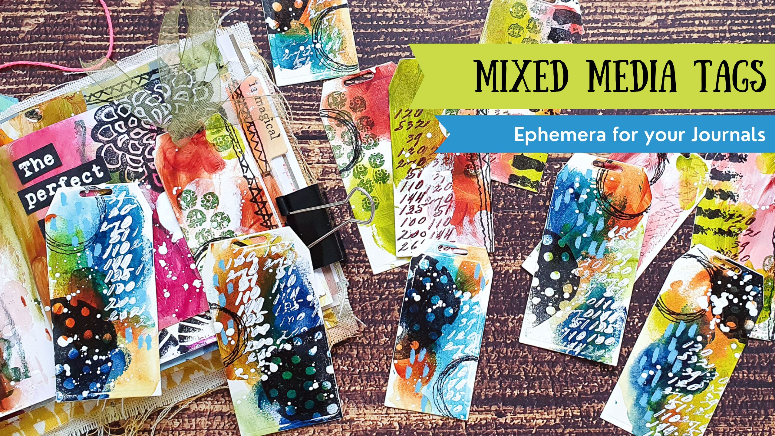 Mixed Media Collage Tags for your Journals – Susanne Rose Art