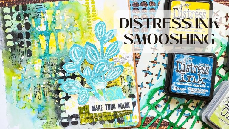 Art Journal Page – Distress Inks Smooshing – Video Tutorial – Susanne Rose